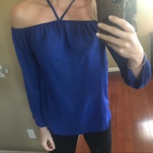 Shoulder-less Sheer Long Sleeve